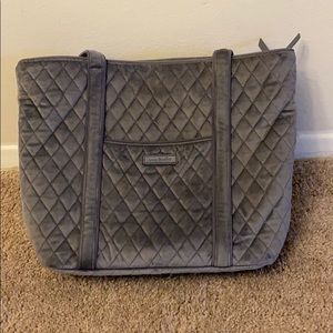 Vera Bradley Gray Velvet Tote